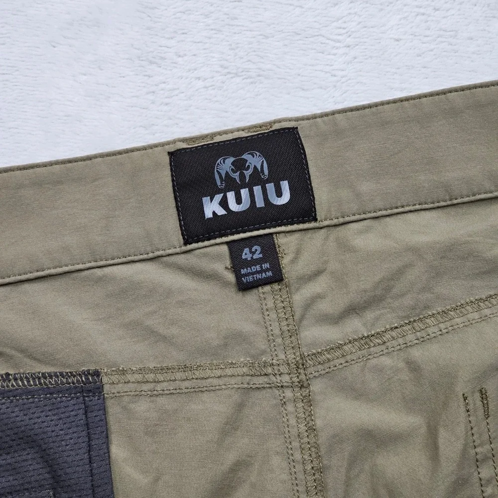 KUIU Bridger Pants Mens 42x32 Khaki Performance Technical Stretch Hiking Hunting